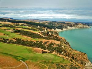 Cape Kidnappers 12th Green Aerial